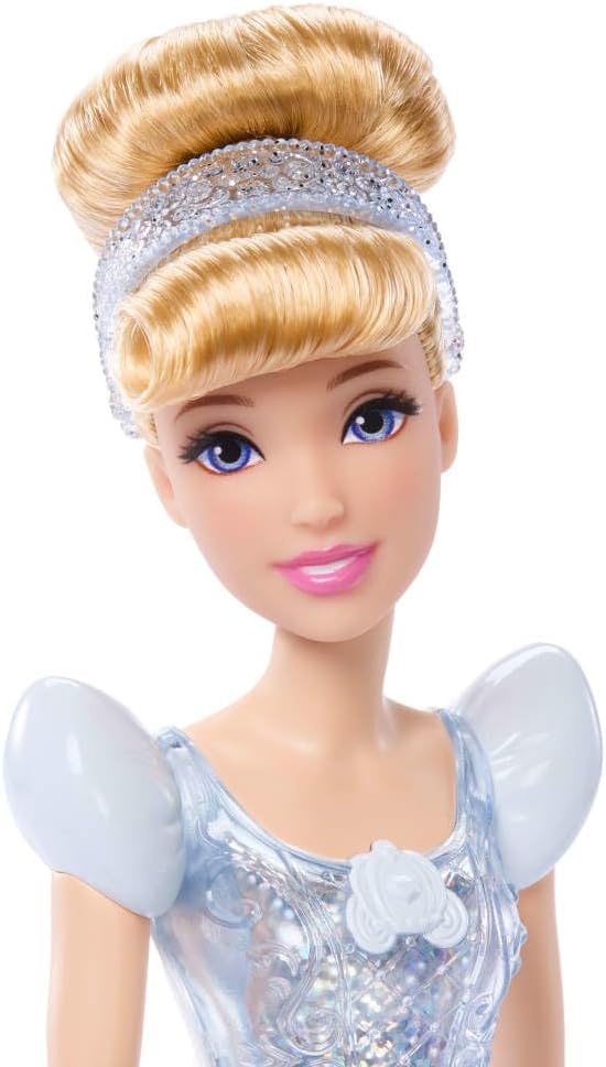 Mattel Disney Princess Tiana Doll in Sparkling Fashion with Removable Skirt, Tiara and Shoes, Posable & Collectible, Inspired by Movie