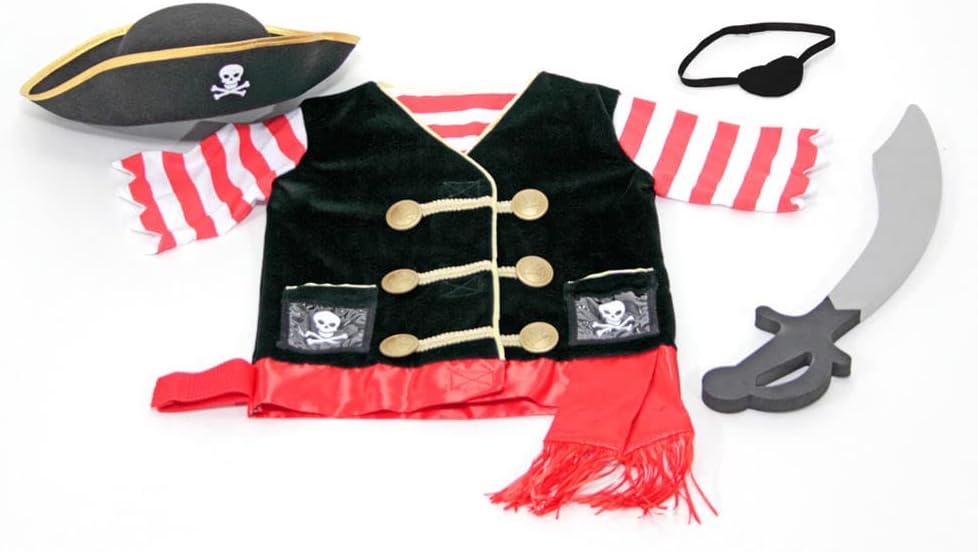 Melissa & Doug Pirate Role Play Costume Set: Pirate Role Play Costume Set
