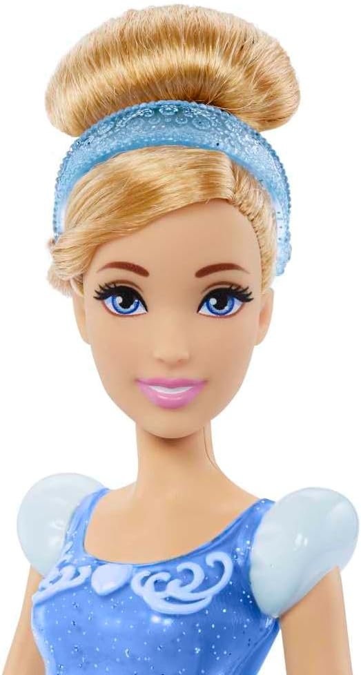 Mattel Disney Princess Tiana Doll in Sparkling Fashion with Removable Skirt, Tiara and Shoes, Posable & Collectible, Inspired by Movie