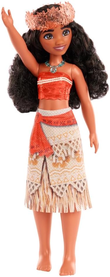 Mattel Disney Princess Tiana Doll in Sparkling Fashion with Removable Skirt, Tiara and Shoes, Posable & Collectible, Inspired by Movie