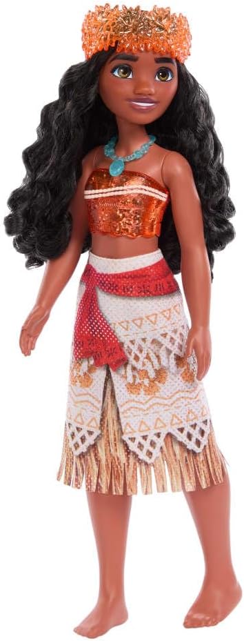 Mattel Disney Princess Tiana Doll in Sparkling Fashion with Removable Skirt, Tiara and Shoes, Posable & Collectible, Inspired by Movie