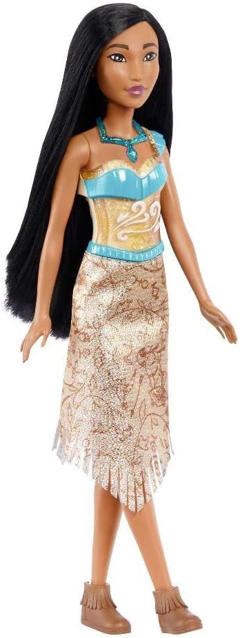 Mattel Disney Princess Tiana Doll in Sparkling Fashion with Removable Skirt, Tiara and Shoes, Posable & Collectible, Inspired by Movie