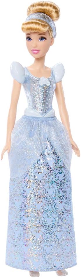 Mattel Disney Princess Tiana Doll in Sparkling Fashion with Removable Skirt, Tiara and Shoes, Posable & Collectible, Inspired by Movie