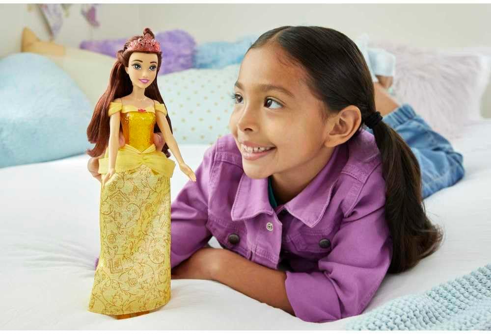 Mattel Disney Princess Tiana Doll in Sparkling Fashion with Removable Skirt, Tiara and Shoes, Posable & Collectible, Inspired by Movie
