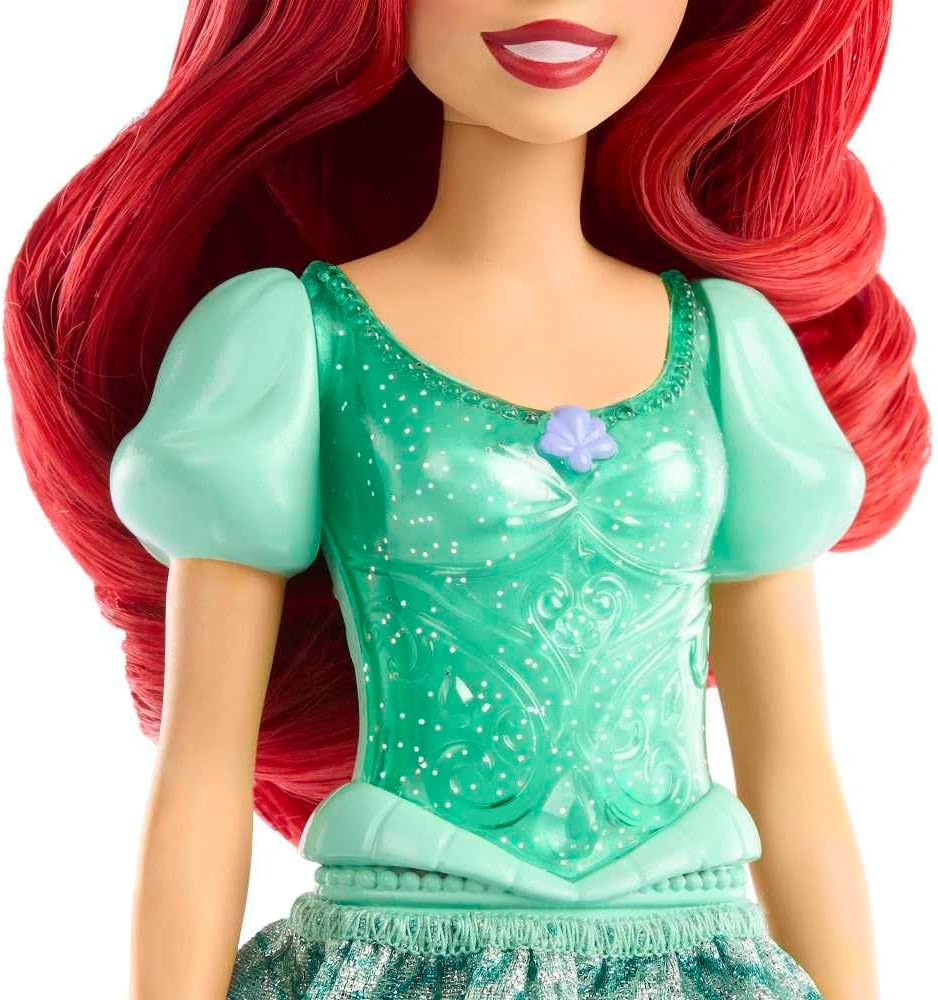 Mattel Disney Princess Tiana Doll in Sparkling Fashion with Removable Skirt, Tiara and Shoes, Posable & Collectible, Inspired by Movie