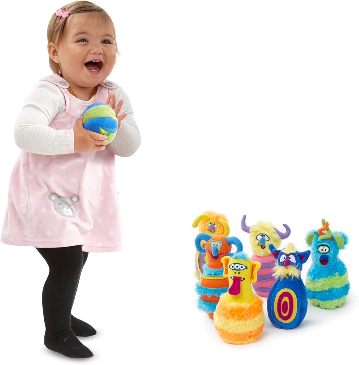 Melissa & Doug (multi/none) - Monster Plush 6-Pin Bowling Game With Carrying Case
