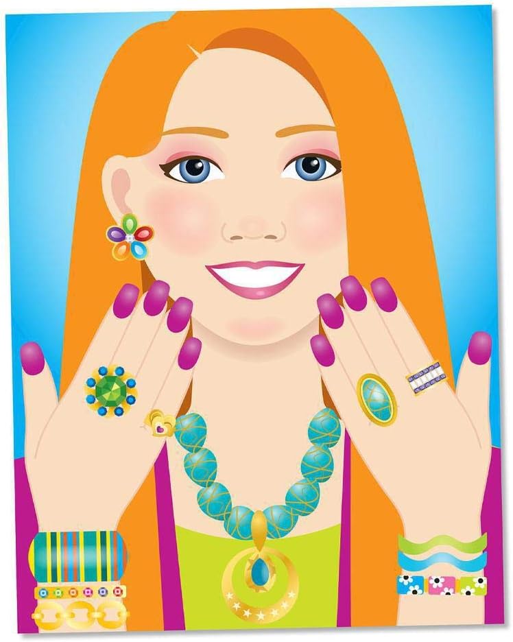 Melissa & Doug Jewelry & Nails Glitter Collection Sticker Pad 14223 Toys