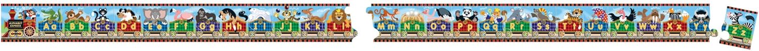 Melissa & Doug Alphabet Express Jumbo Jigsaw Floor Puzzle (27 pcs, 10 feet long)