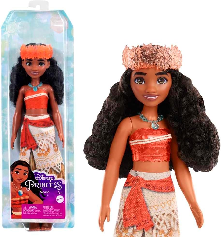 Mattel Disney Princess Tiana Doll in Sparkling Fashion with Removable Skirt, Tiara and Shoes, Posable & Collectible, Inspired by Movie