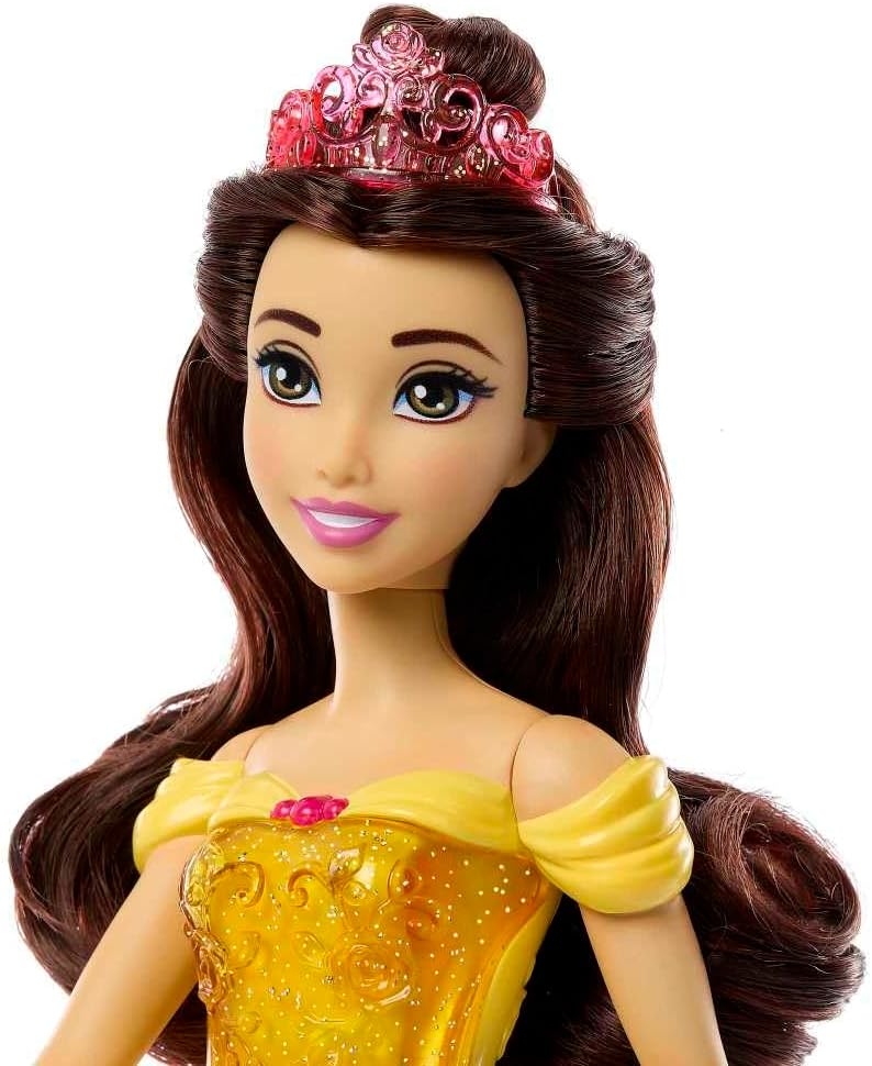 Mattel Disney Princess Tiana Doll in Sparkling Fashion with Removable Skirt, Tiara and Shoes, Posable & Collectible, Inspired by Movie