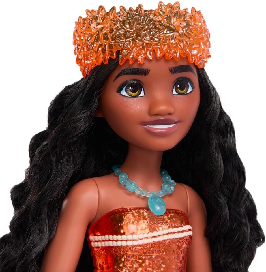 Mattel Disney Princess Tiana Doll in Sparkling Fashion with Removable Skirt, Tiara and Shoes, Posable & Collectible, Inspired by Movie