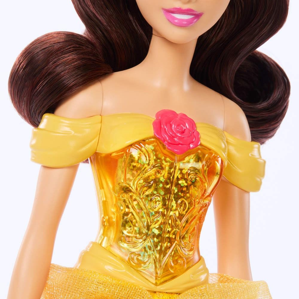 Mattel Disney Princess Tiana Doll in Sparkling Fashion with Removable Skirt, Tiara and Shoes, Posable & Collectible, Inspired by Movie