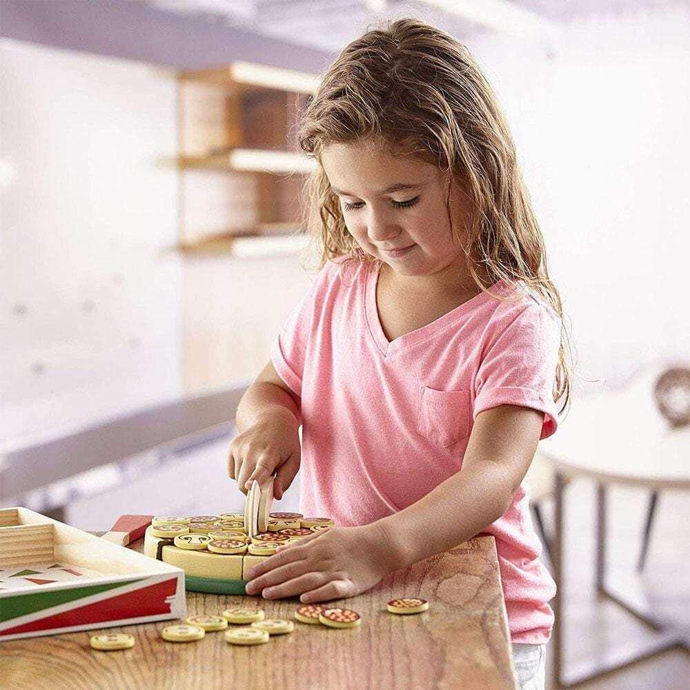 Melissa & Doug WOOD PIZZA PRTY TOY SET