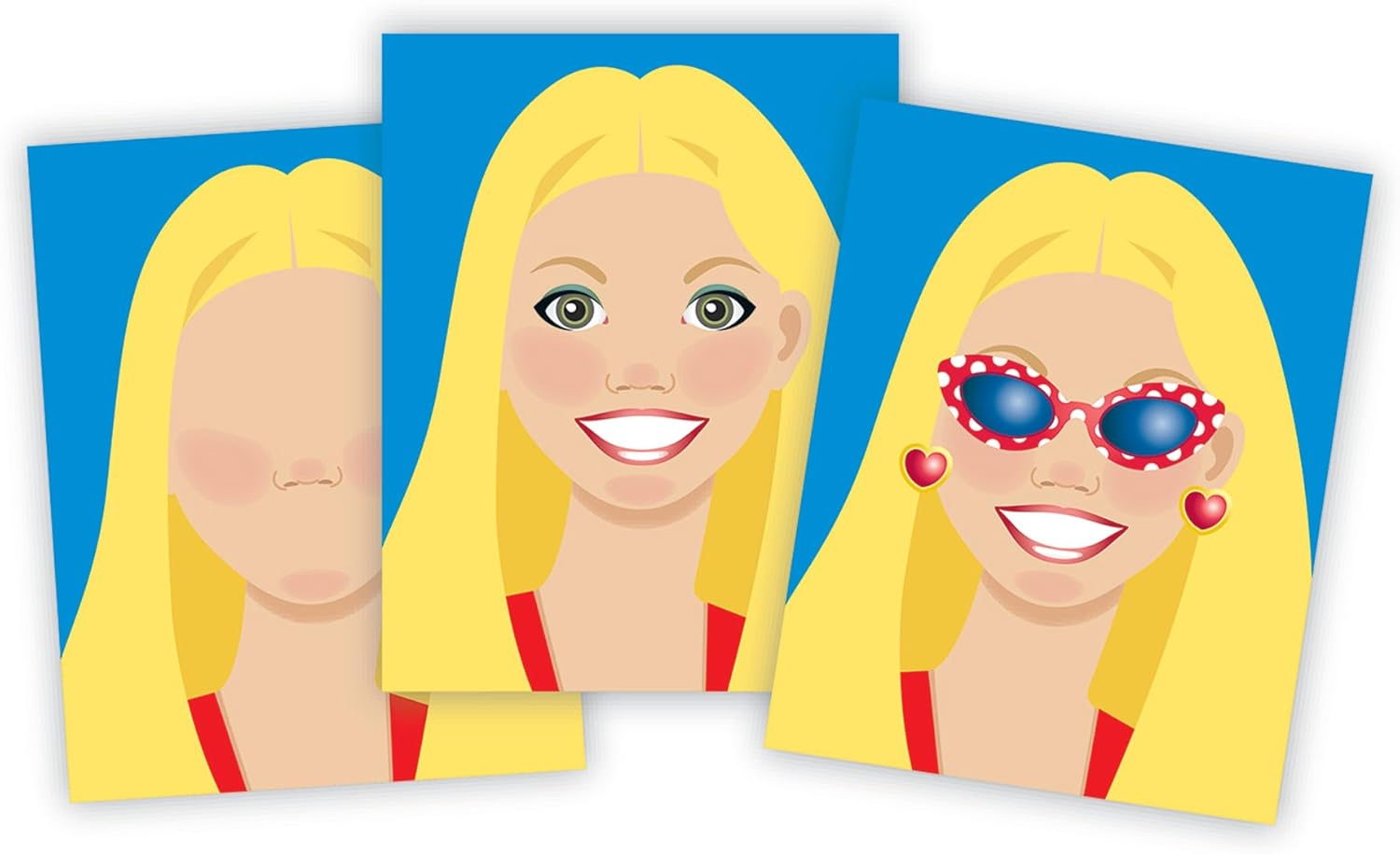 Melissa & Doug Make-a-Face Sticker Pad - Fashion Faces