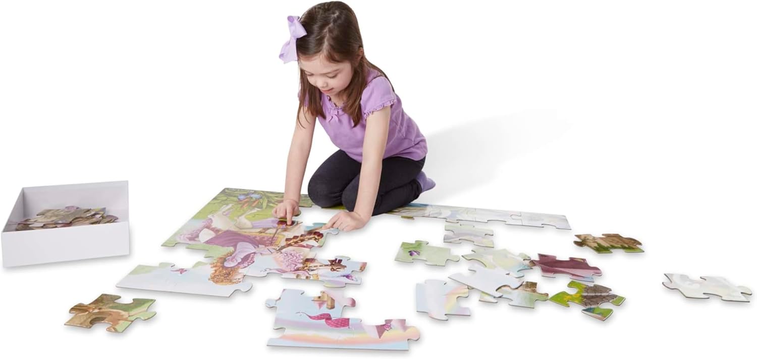 Melissa & Doug Fairy Tale Castle Jumbo Jigsaw Floor Puzzle (48 pcs, 2 x 3 feet)