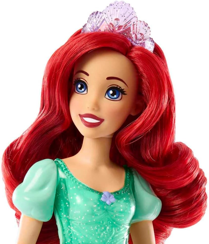 Mattel Disney Princess Tiana Doll in Sparkling Fashion with Removable Skirt, Tiara and Shoes, Posable & Collectible, Inspired by Movie