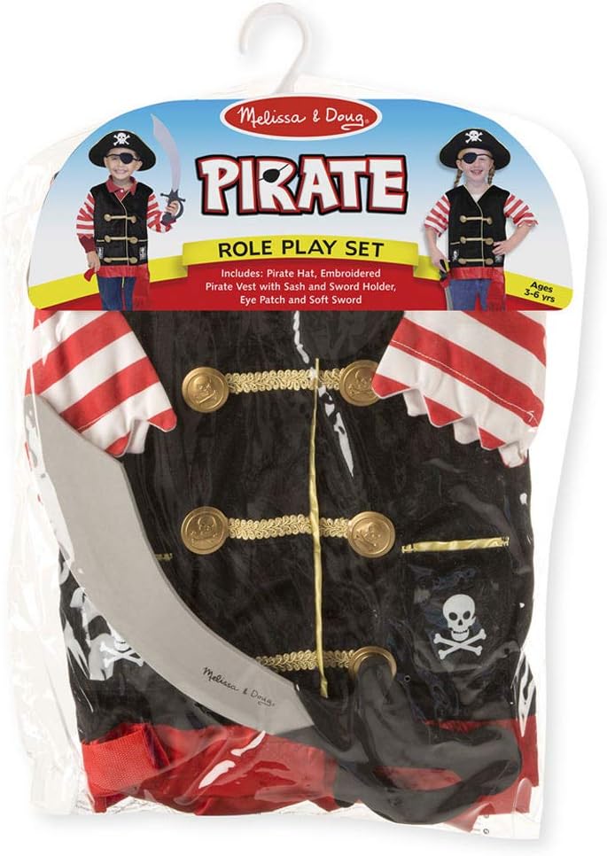 Melissa & Doug Pirate Role Play Costume Set: Pirate Role Play Costume Set