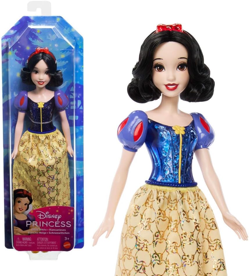 Mattel Disney Princess Tiana Doll in Sparkling Fashion with Removable Skirt, Tiara and Shoes, Posable & Collectible, Inspired by Movie
