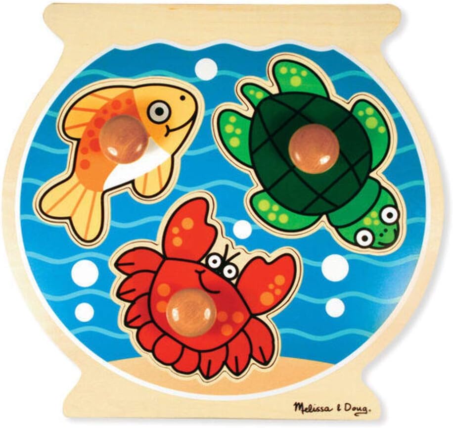 Melissa & Doug and Fish Bowl Jumbo Knob 2056 Educational Toys