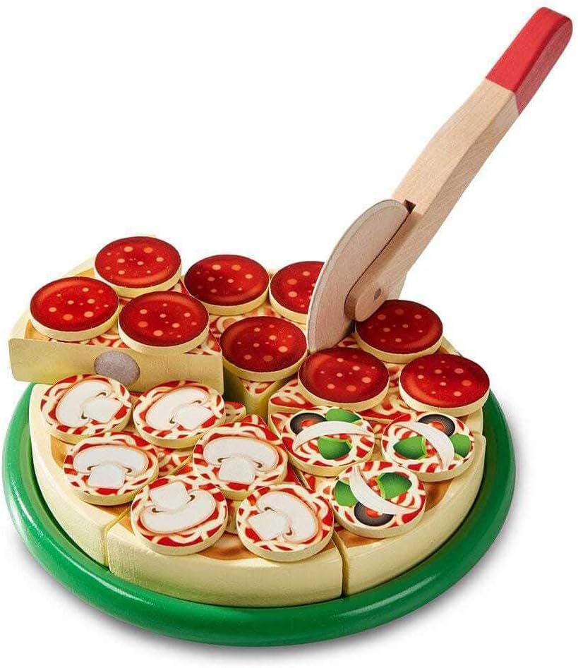 Melissa & Doug WOOD PIZZA PRTY TOY SET