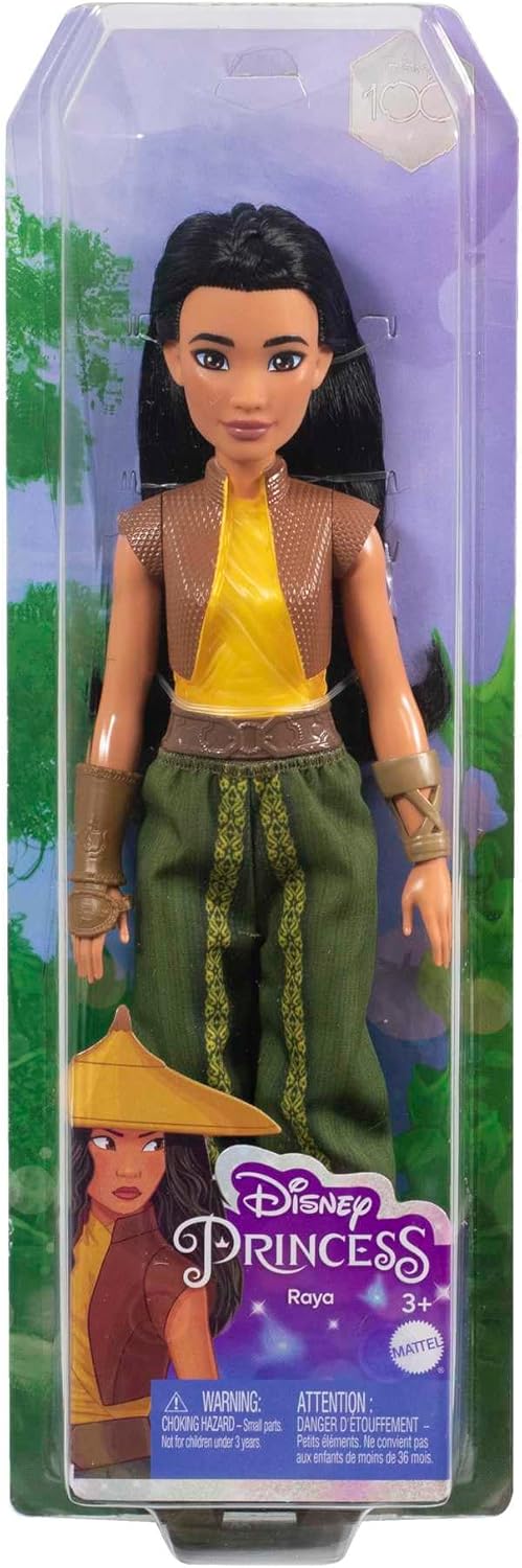 Mattel Disney Princess Tiana Doll in Sparkling Fashion with Removable Skirt, Tiara and Shoes, Posable & Collectible, Inspired by Movie