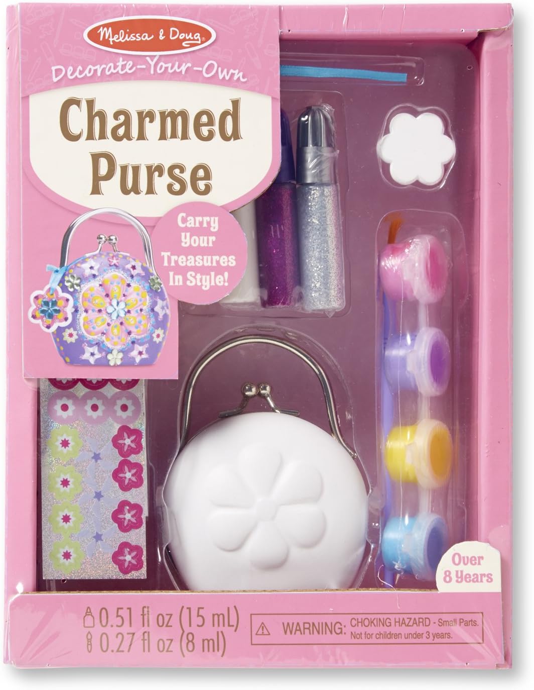 Melissa & Doug Decorate-Your-Own Charmed Purse Craft Kit