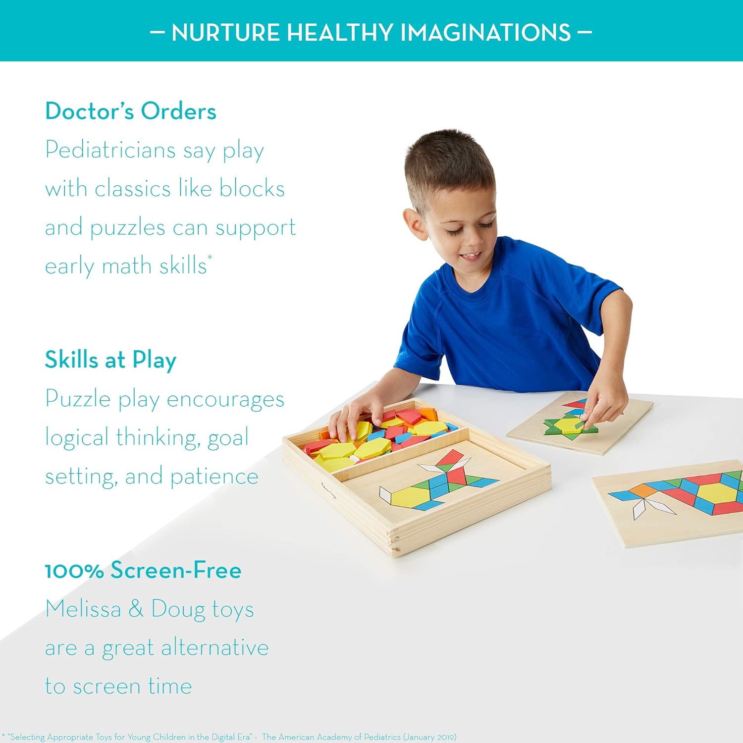 Melissa & Doug Melissa and Doug Pattern Blocks and Boards
