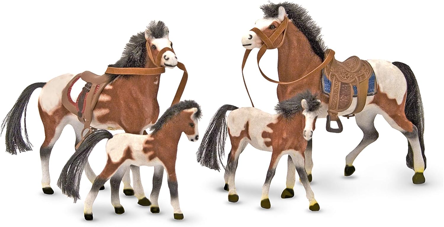 Melissa & Doug Horse Family With 4 Collectible Horses