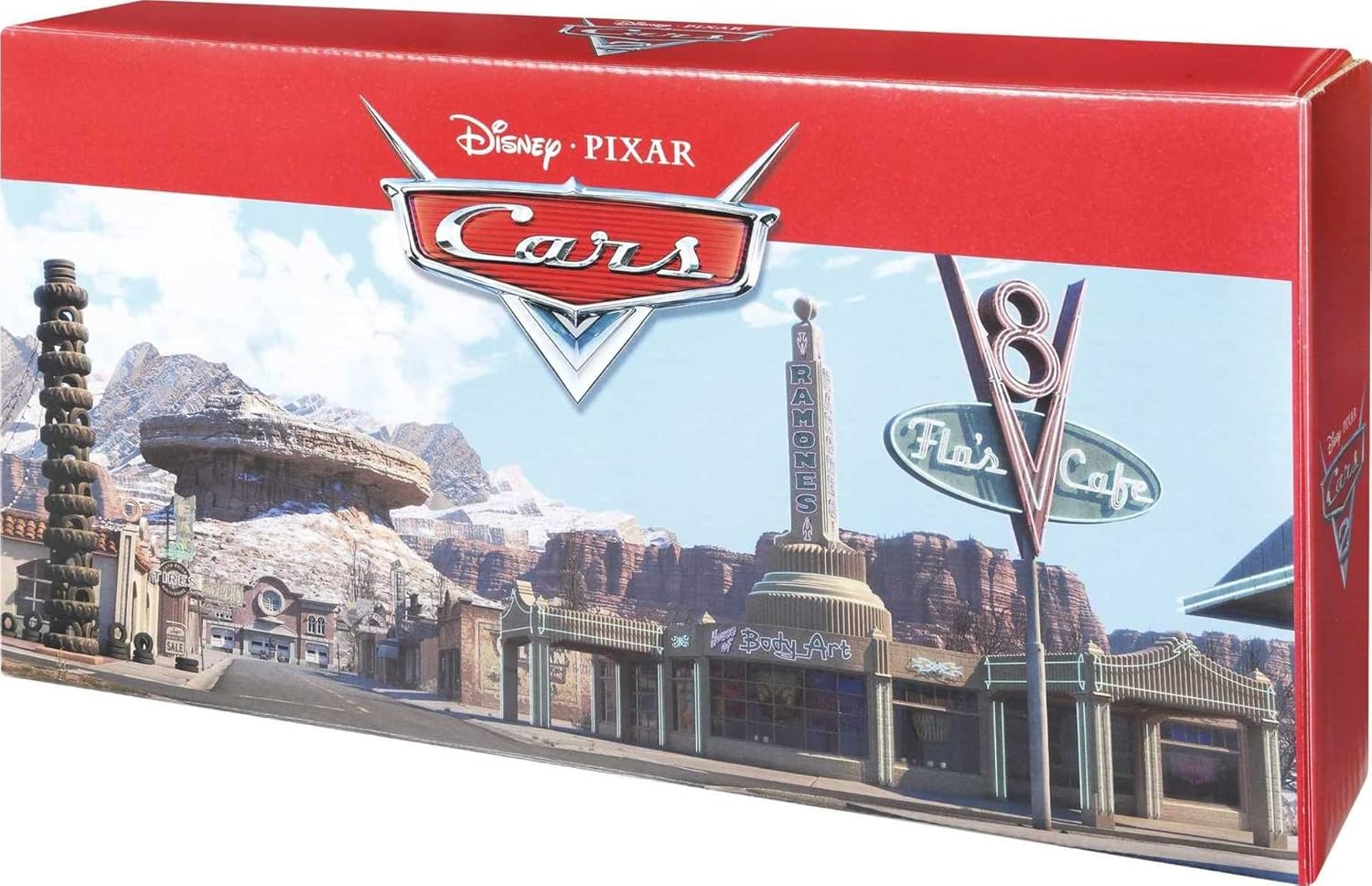 Mattel Disney and Pixar Cars Vehicle Set of 5 Collectible Character Toy Cars & Tool Cart, Inspired by World Grand Prix from Cars 2