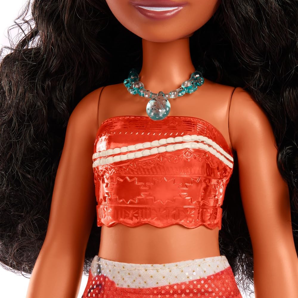 Mattel Disney Princess Tiana Doll in Sparkling Fashion with Removable Skirt, Tiara and Shoes, Posable & Collectible, Inspired by Movie