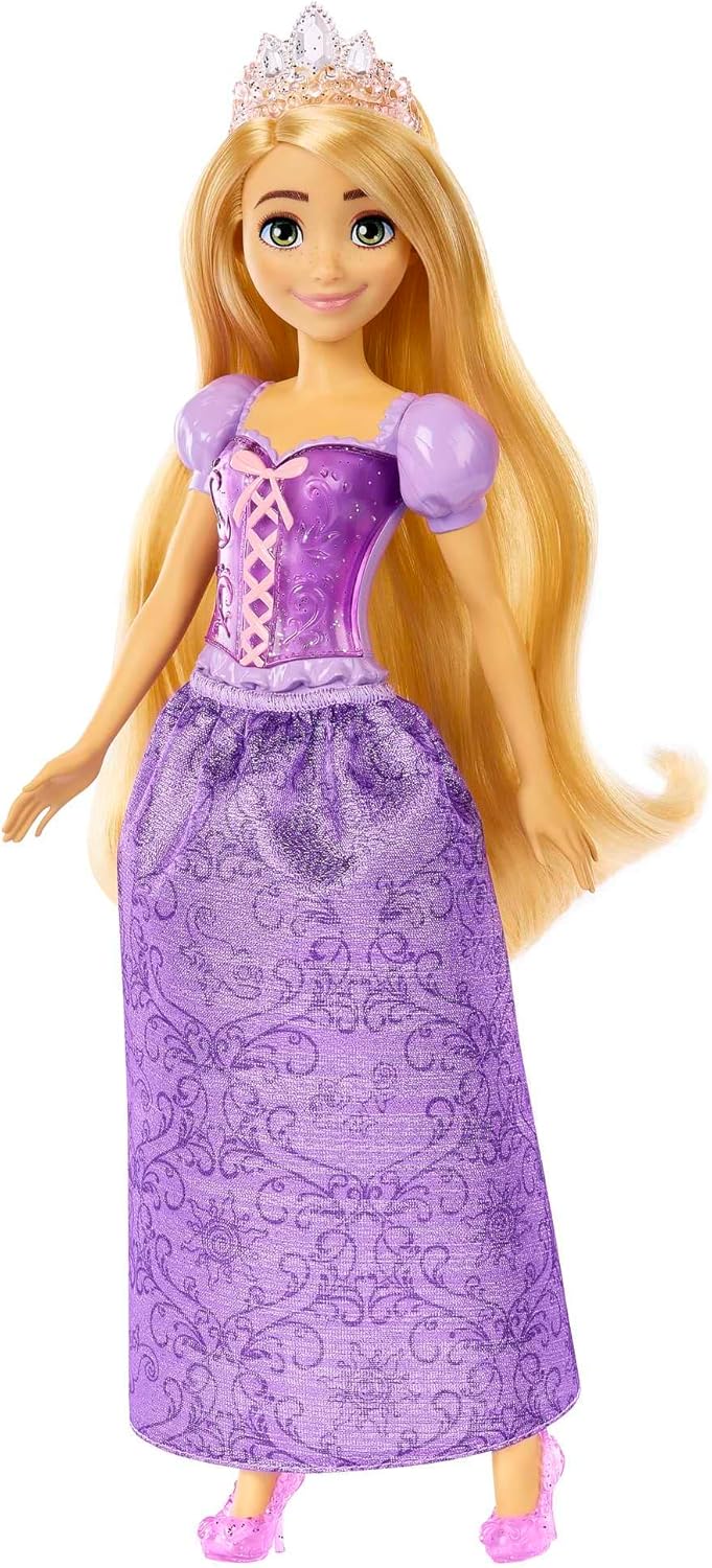 Mattel Disney Princess Tiana Doll in Sparkling Fashion with Removable Skirt, Tiara and Shoes, Posable & Collectible, Inspired by Movie