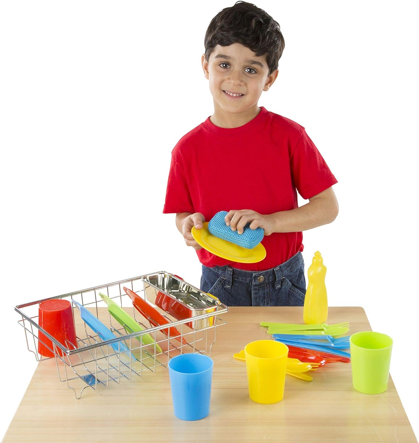 Melissa & Doug Let'S Play House - Wash and Dry Dish Set , Age 6-7 Years