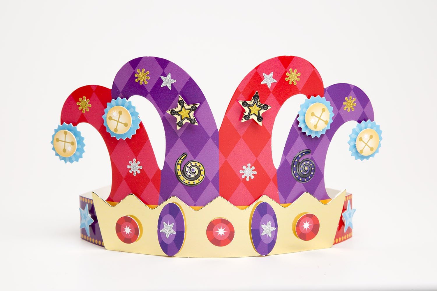 Melissa & Doug Simply Crafty Adventure Hats Craft Kit: Pirate, Viking, Jester, and King