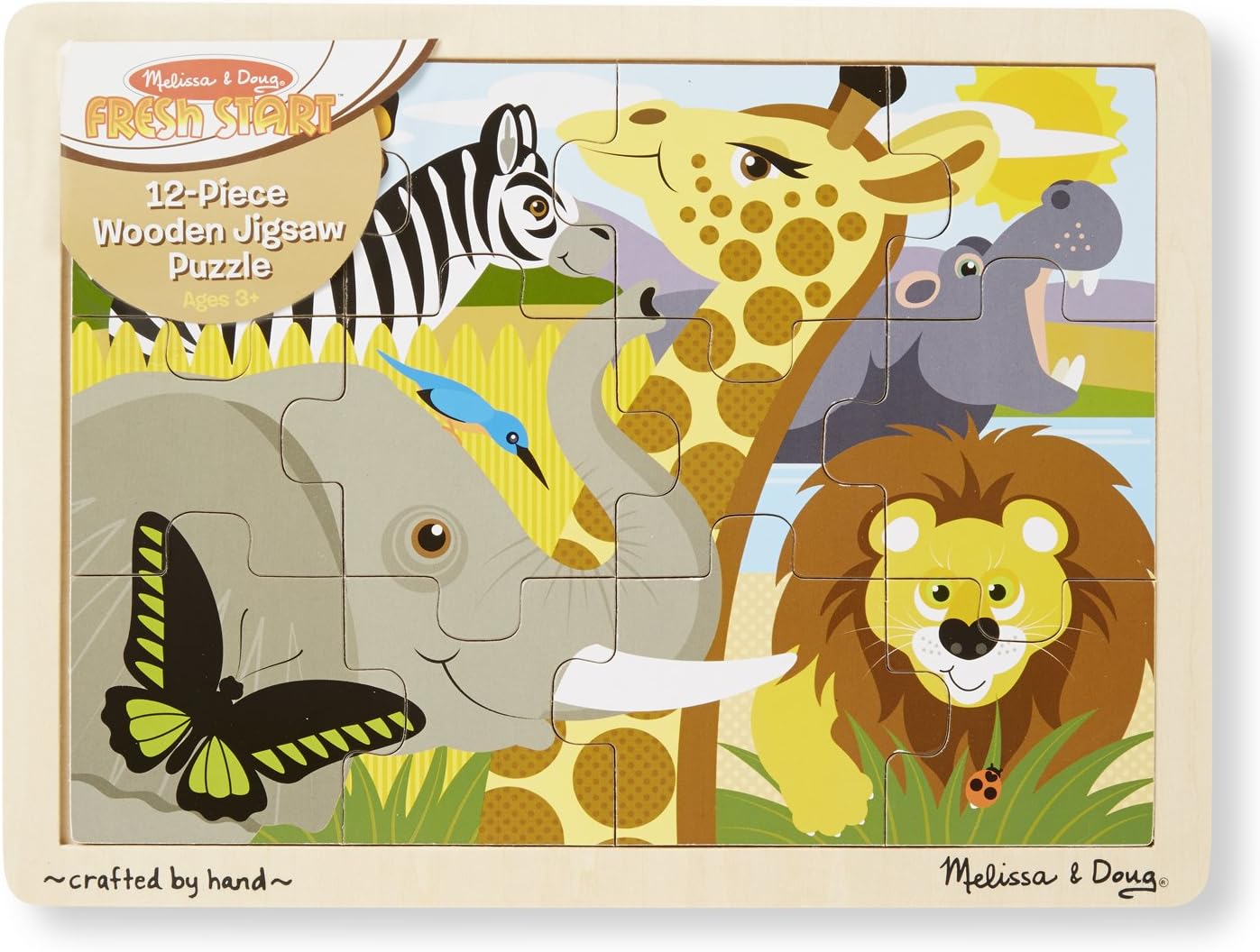 Melissa & Doug African Animals Jigsaw Puzzle (12-Piece)