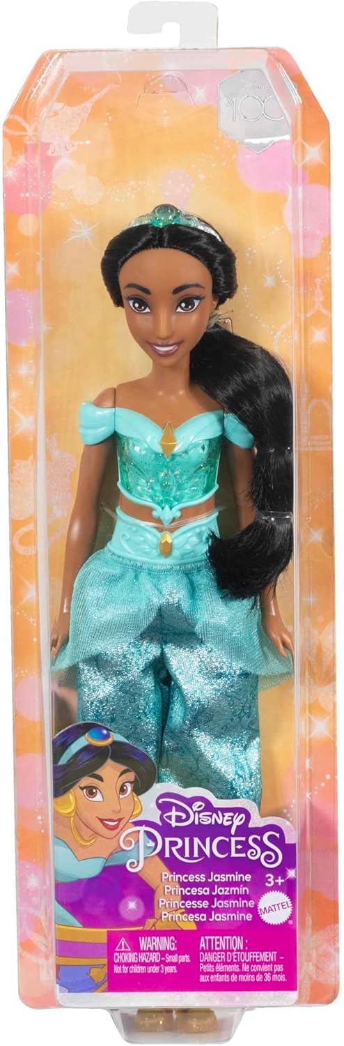 Mattel Disney Princess Tiana Doll in Sparkling Fashion with Removable Skirt, Tiara and Shoes, Posable & Collectible, Inspired by Movie