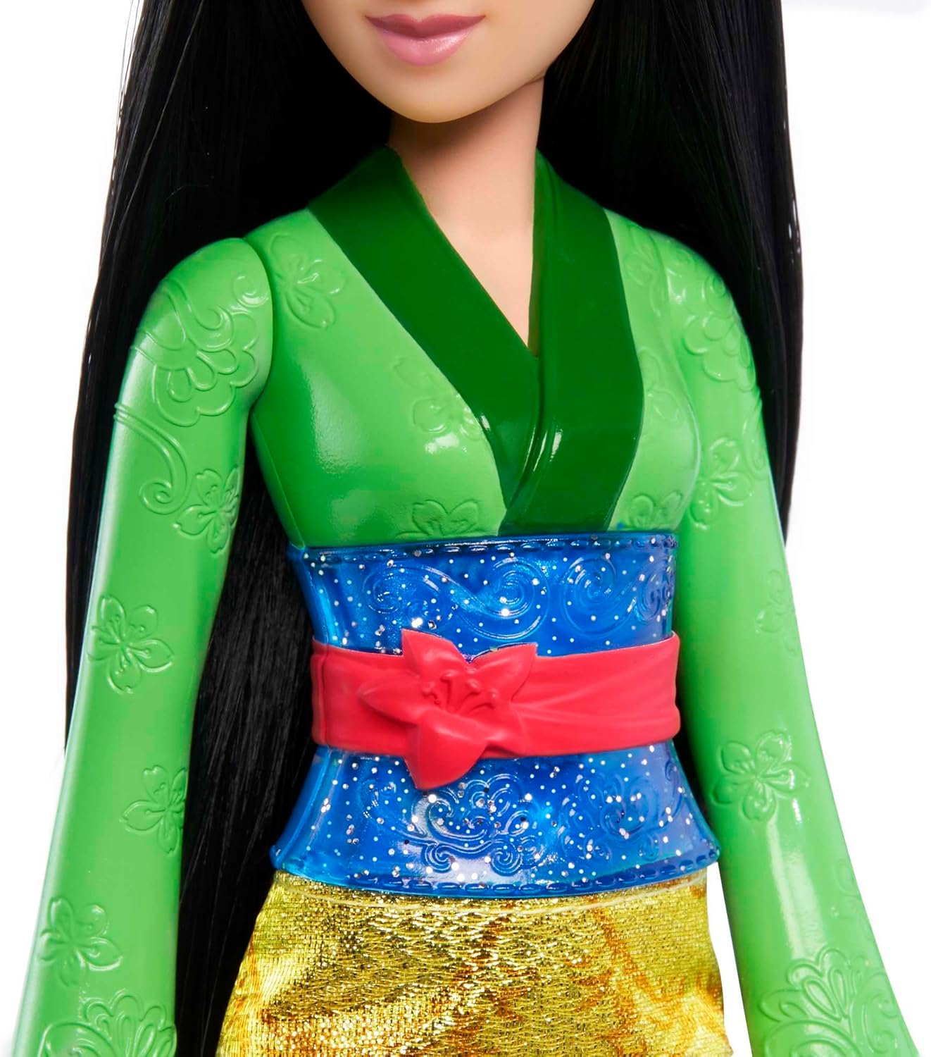 Mattel Disney Princess Tiana Doll in Sparkling Fashion with Removable Skirt, Tiara and Shoes, Posable & Collectible, Inspired by Movie