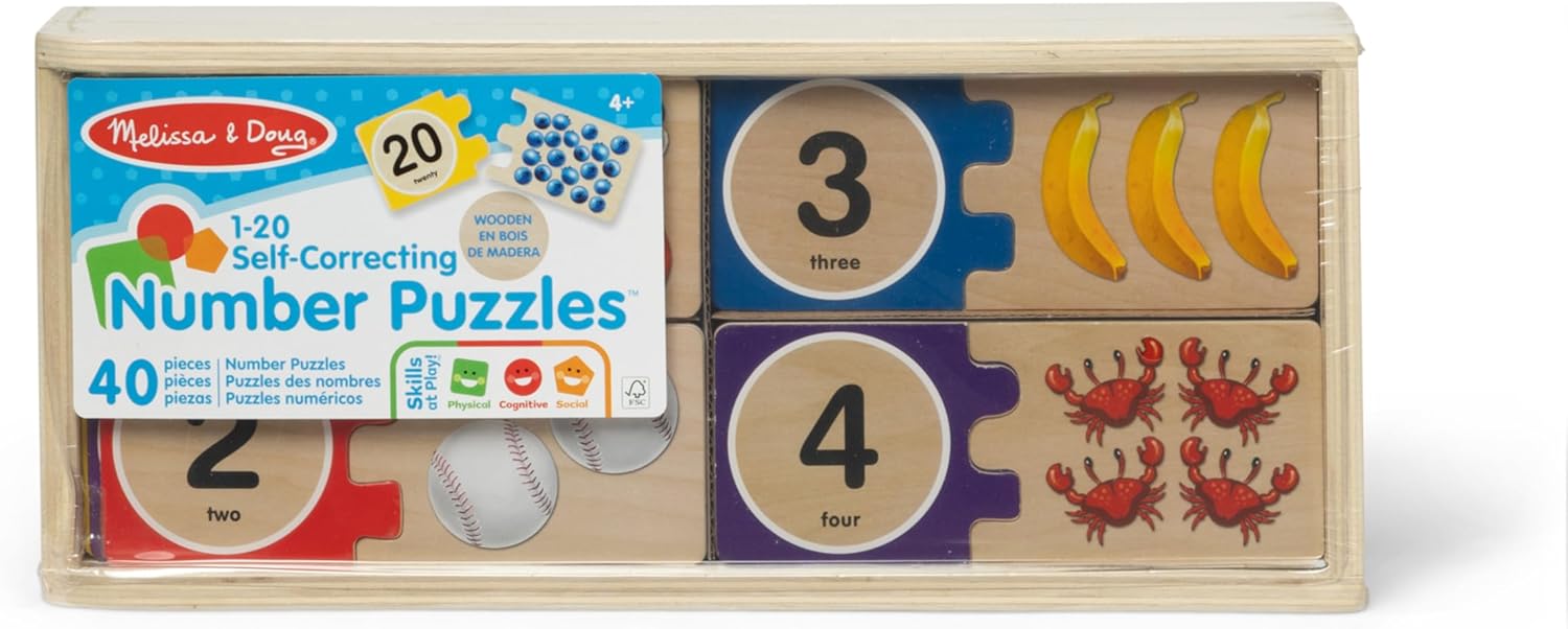 Melissa & Doug Number Puzzles, Multi/None, 885693438879
