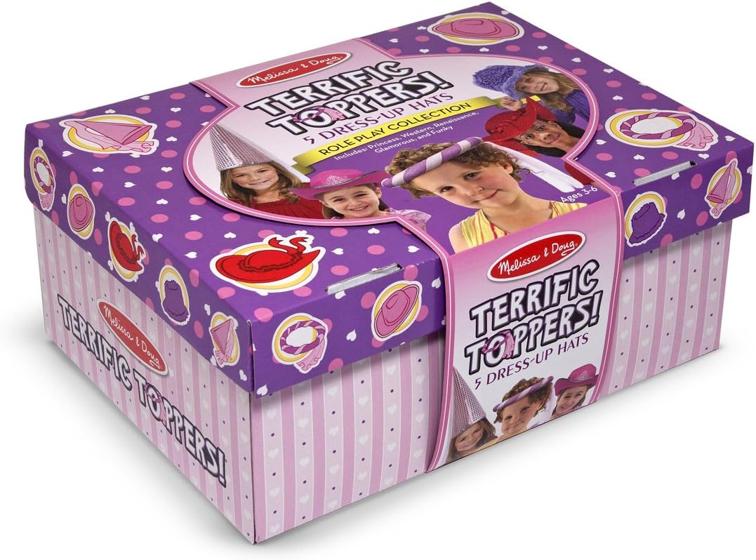 Melissa and Doug Terrific Toppers Dress Up Hats 8527 - Pretend Play