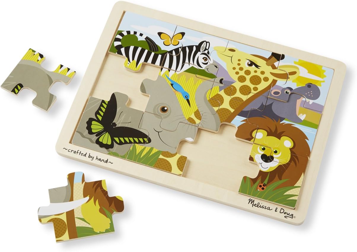 Melissa & Doug African Animals Jigsaw Puzzle (12-Piece)