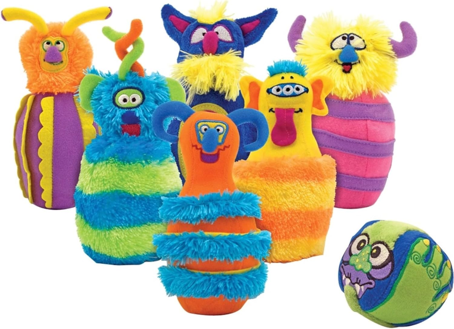 Melissa & Doug (multi/none) - Monster Plush 6-Pin Bowling Game With Carrying Case