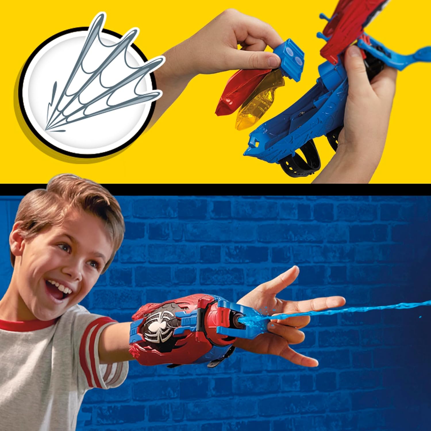 Marvel Spider-Man Real Webs Ultimate Web Fluid Refill for the Ultimate Web Blaster Role Play Web Shooter, Super Hero Toys for kids, Ages 5+