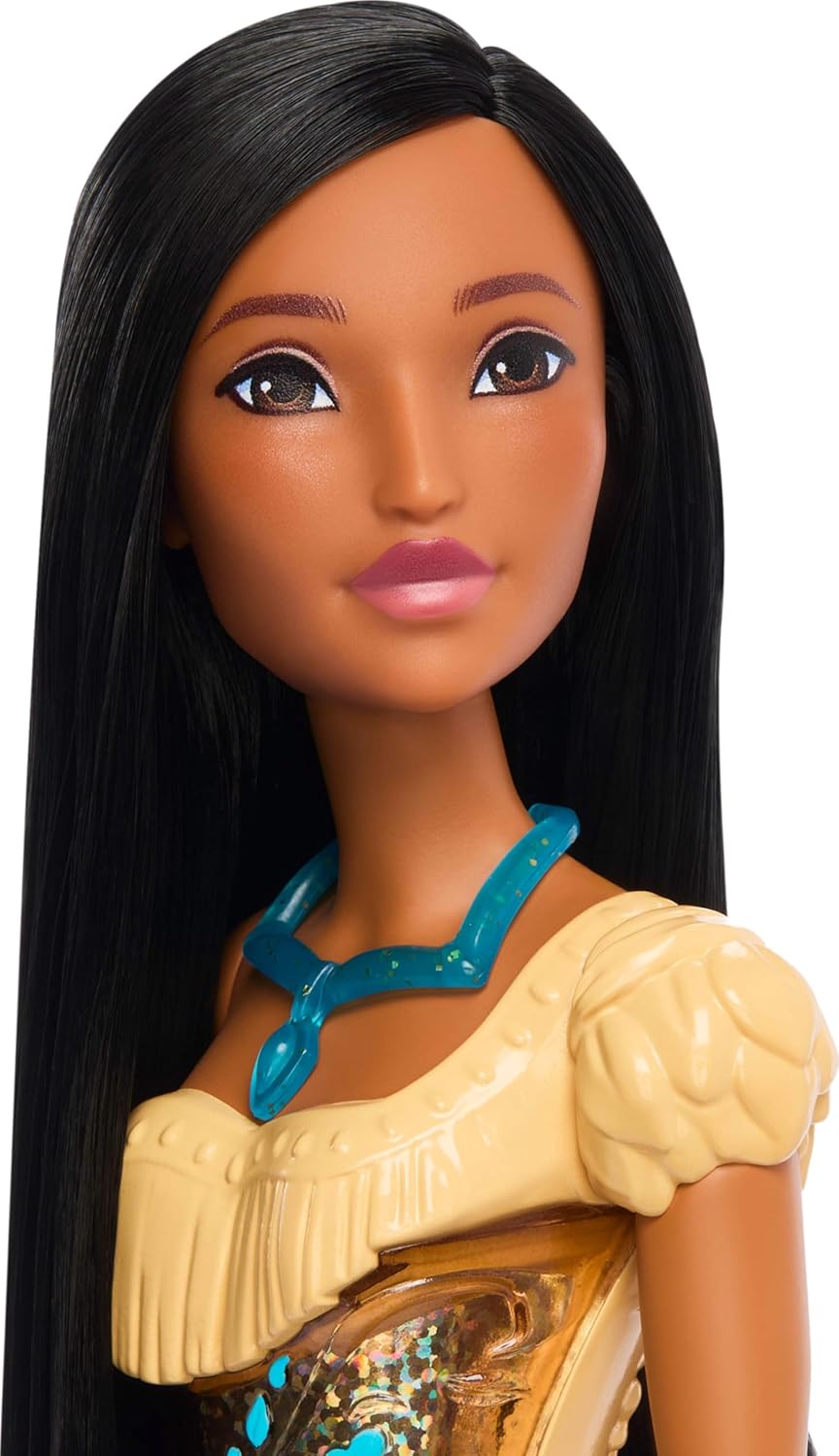 Mattel Disney Princess Tiana Doll in Sparkling Fashion with Removable Skirt, Tiara and Shoes, Posable & Collectible, Inspired by Movie