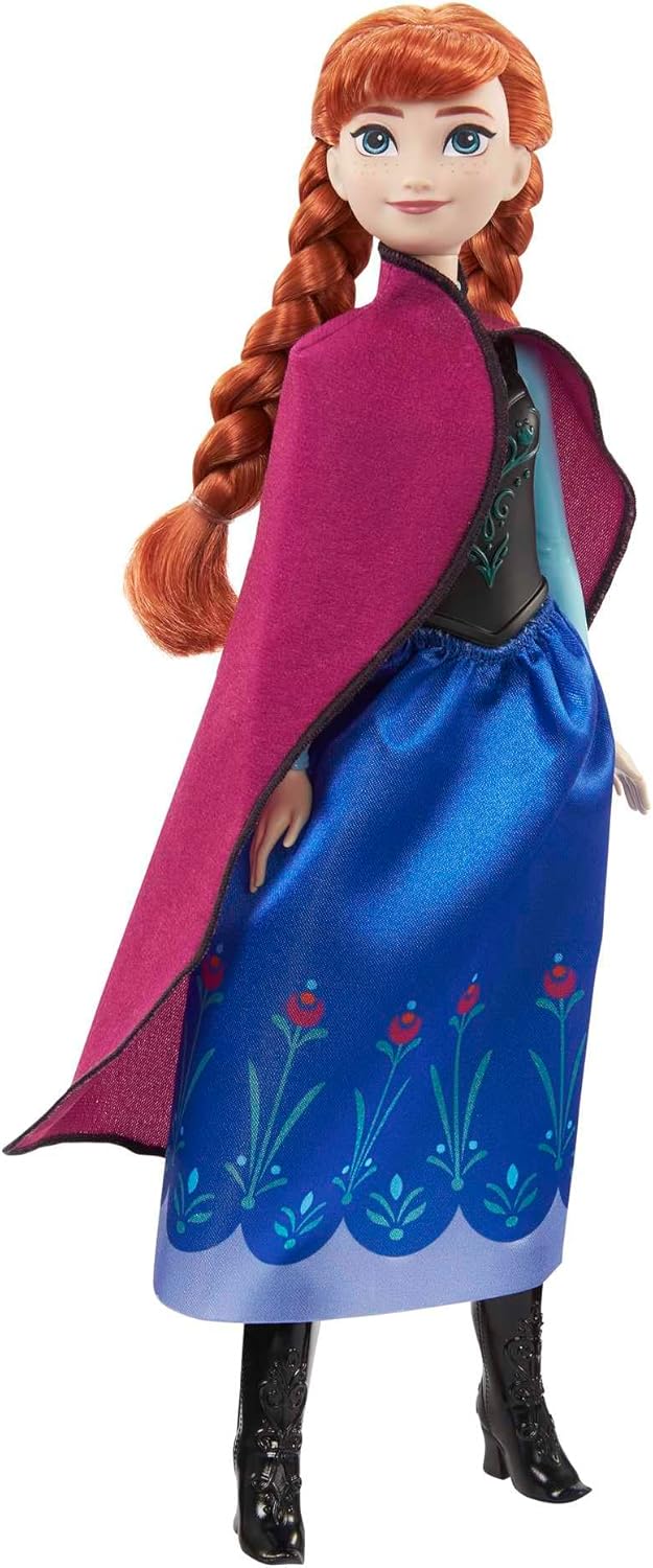 Mattel Disney Princess Dolls, Anna Posable Fashion Doll with Signature Clothing and Accessories, Disney's Frozen Movie Toys