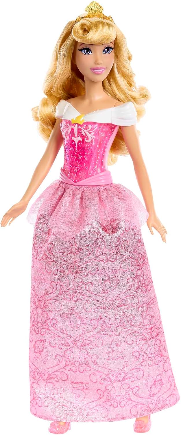 Mattel Disney Princess Tiana Doll in Sparkling Fashion with Removable Skirt, Tiara and Shoes, Posable & Collectible, Inspired by Movie