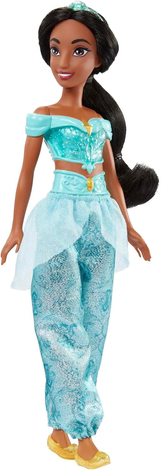 Mattel Disney Princess Tiana Doll in Sparkling Fashion with Removable Skirt, Tiara and Shoes, Posable & Collectible, Inspired by Movie