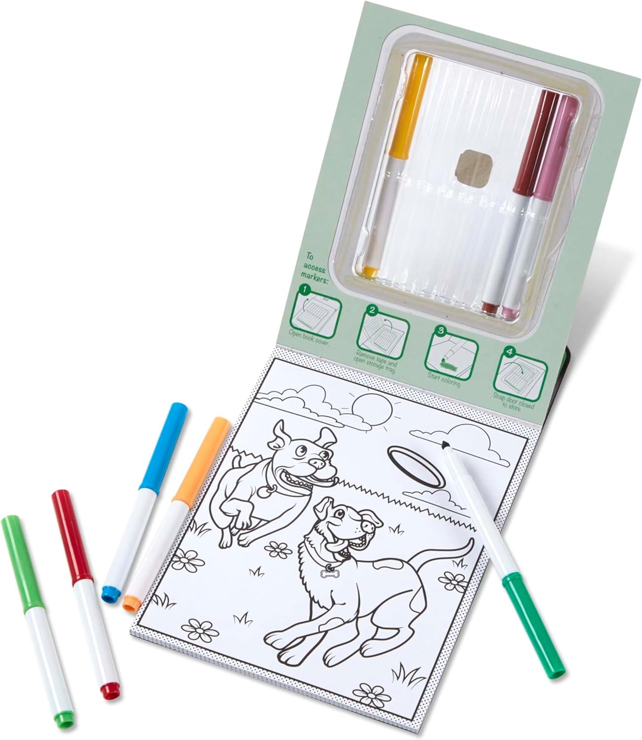 Melissa & Doug Magic-Pattern Kidsââ‚¬ Pets Marker Coloring Pad On The Go Travel Activity