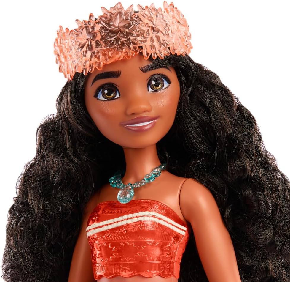 Mattel Disney Princess Tiana Doll in Sparkling Fashion with Removable Skirt, Tiara and Shoes, Posable & Collectible, Inspired by Movie