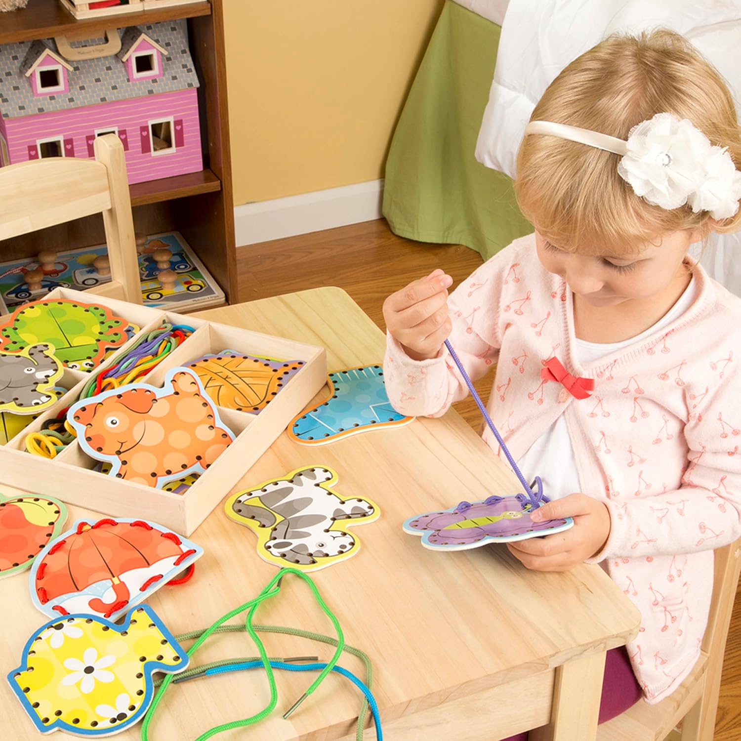 Melissa & Doug and Alphabet Lacing Cards 9490 - Arts and Crafts