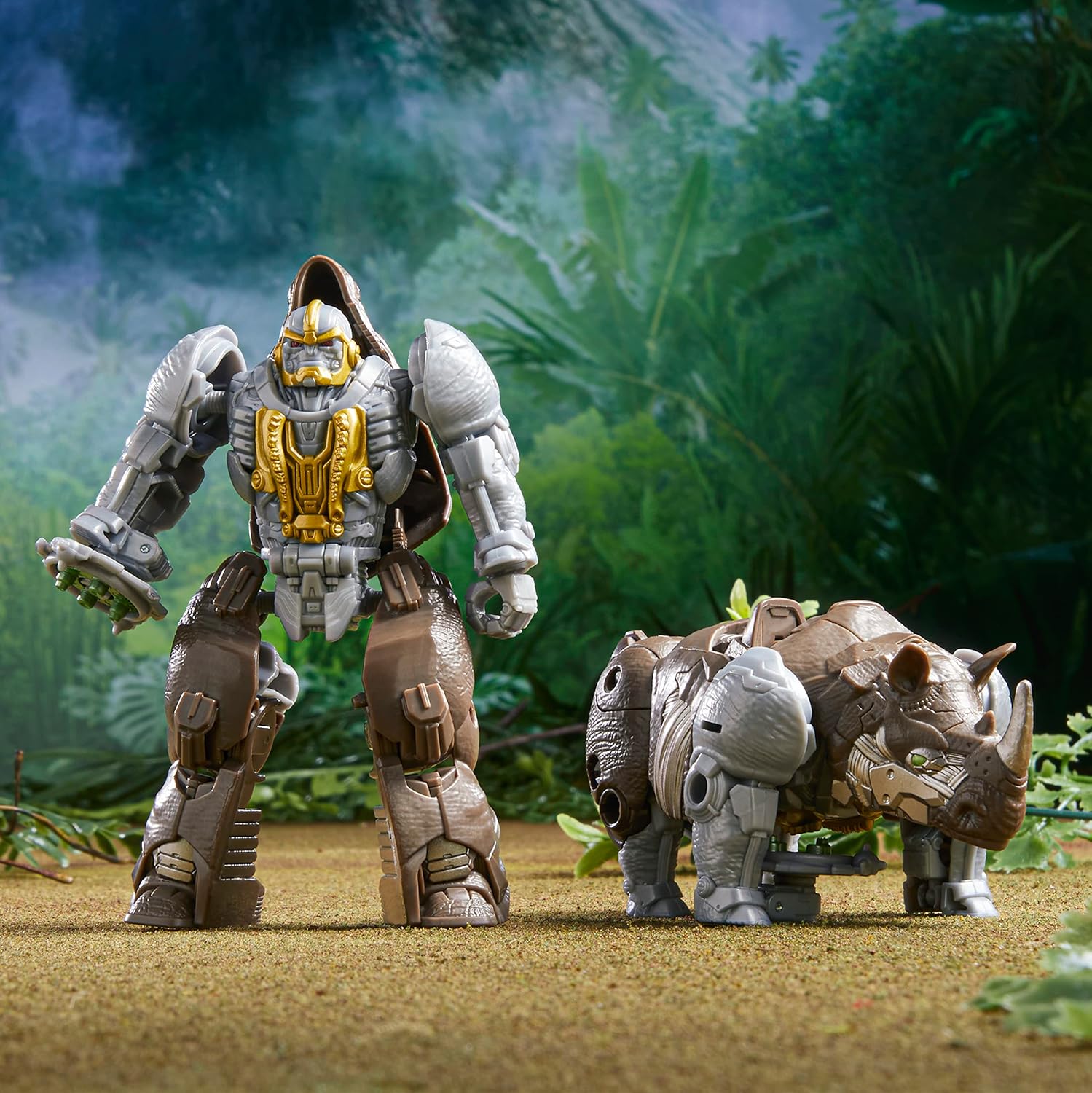 Transformers Toys Transformers: Rise of the Beasts Movie Beast Alliance Battle Changers Rhinox Action Figure, Ages 6 and Up, 4.5 inch