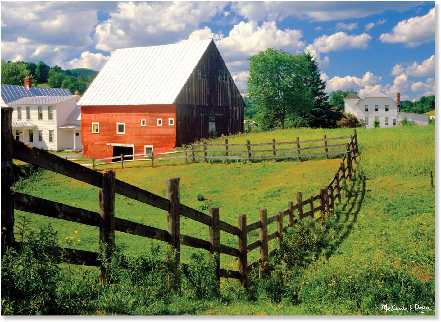 Melissa & Doug 500-Piece Peaceful Farm Jigsaw Puzzle